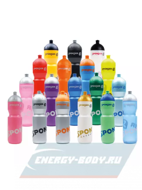 SPONSER Фляжка 750 мл 750 мл, Прозрачный с черной крышкой SPONSER Фляжка 750 мл 750 мл, Прозрачный с черной крышкой