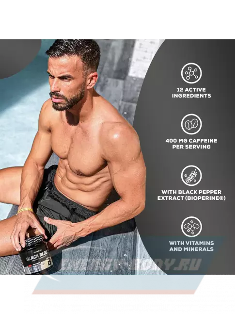 Предтерник BioTechUSA Black blood Caf+ 300 г, Кола Предтерник BioTechUSA Black blood Caf+ 300 г, Кола