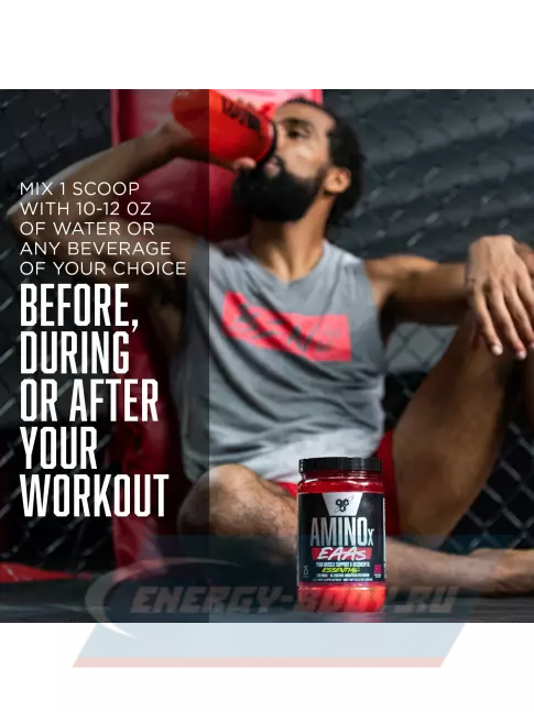 Аминокислотны BSN Amino X EAAs 375 г, Малина Белокорая Аминокислотны BSN Amino X EAAs 375 г, Малина Белокорая