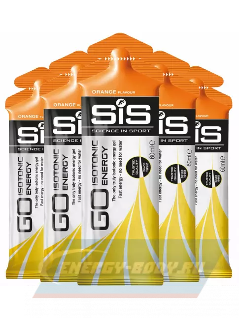 Энергетический гель SCIENCE IN SPORT (SiS) GO Isotonic Energy Gels 5 x 60 мл, Апельсин
