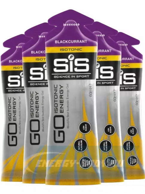 Энергетический гель SCIENCE IN SPORT (SiS) GO Isotonic Energy Gels 5 x 60 мл, Черная смородина