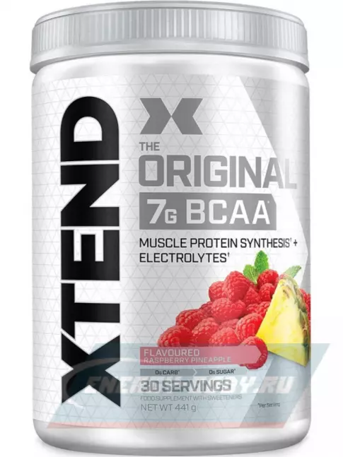 ВСАА Xtend Xtend Original 2:1:1 398-431 г, Малина - ананас