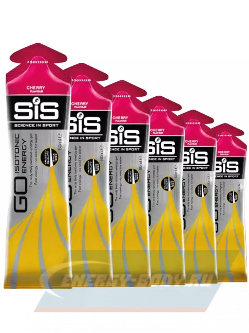 Энергетический гель SCIENCE IN SPORT (SiS) GO Isotonic Energy Gels 6 x 60 мл, Вишня