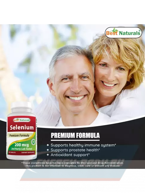 Минералы BestNaturals Selenium 200 mcg 30 капсул