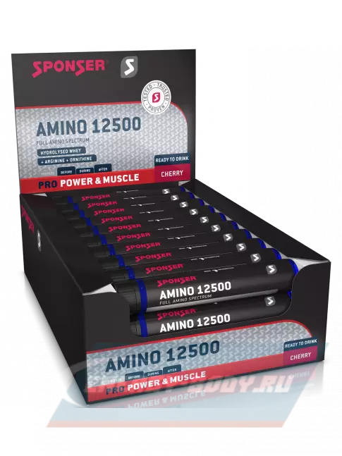Аминокислотны SPONSER AMINO 12500 30 x 25 мл, Вишня