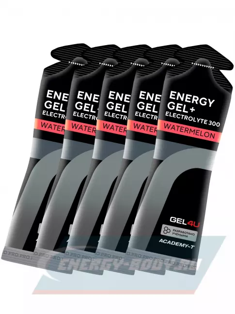 Энергетический гель GEL4U Energy Gel MIX5 5 x 60 г, Арбуз