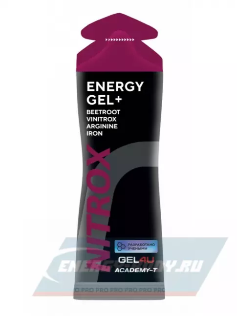 Энергетический гель GEL4U NITROX 10 x 60 г, Черная смородина