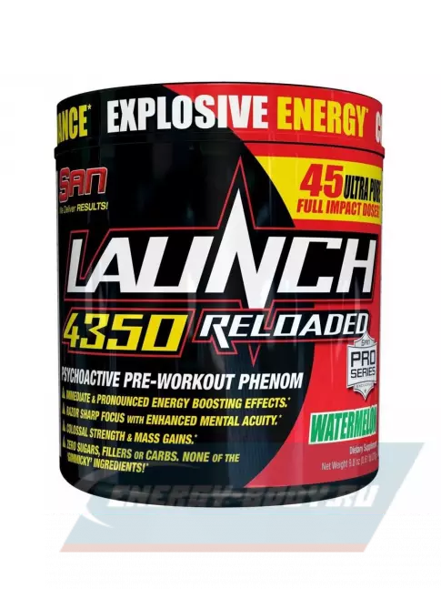 Предтерник SAN Launch 4350 Reloaded 278 г, Арбуз
