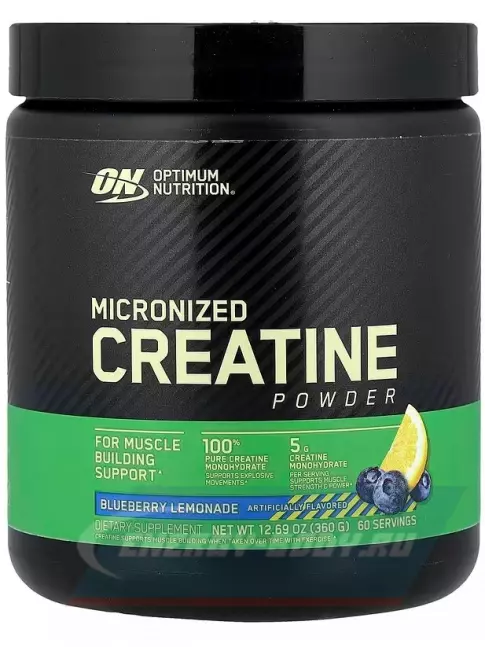  Optimum Nutrition Creatine Micronized Powder 360 г, Черничный лимонад