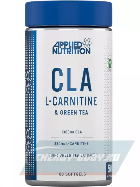 Omega 3 APPLIED NUTRITION CLA L Carnitine and Green Tea 100 мягких капсул