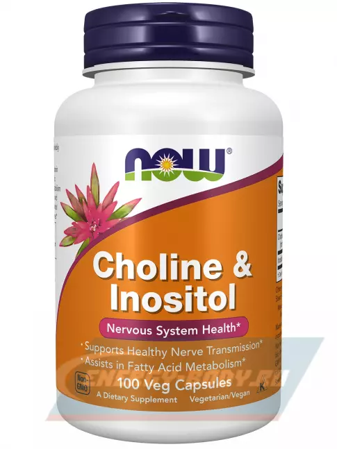  NOW FOODS Choline & Inositol 250 mg 100 веган капсул