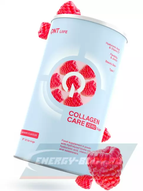 COLLAGEN QNT Life Collagen Care Zero 390 г, Малина
