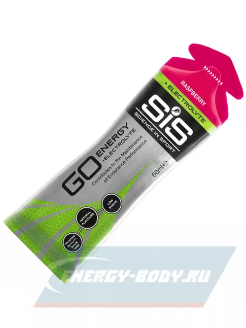Энергетический гель SCIENCE IN SPORT (SiS) Go Energy + Electrolyte Gels 30 x 60 мл, Малина