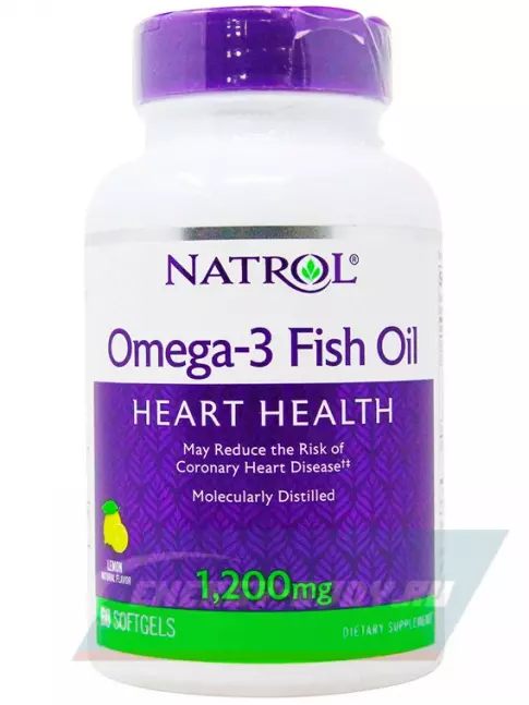Omega 3 Natrol Omega-3 Fish Oil 1200 mg 60 капсул