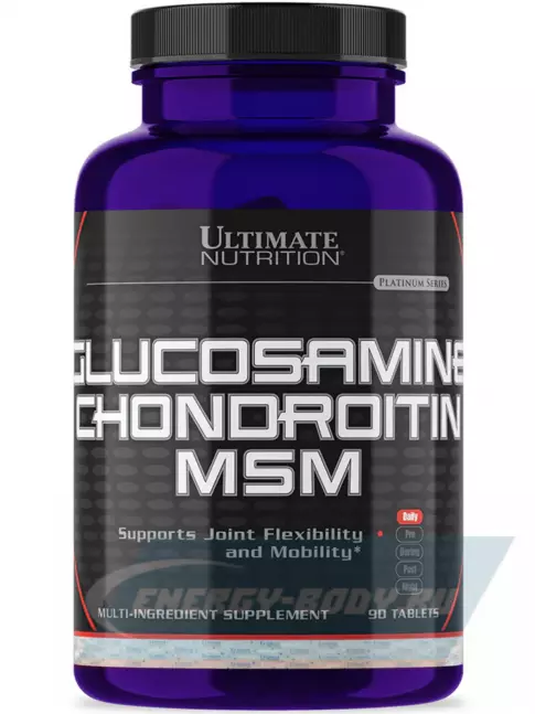 Суставы, связки Ultimate Nutrition ULT Glucosamine & Chondroitin & MSM 90 таблеток
