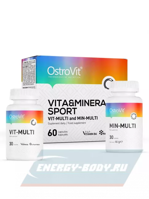  OstroVit VITA + MINERALS Sport 60 капсул