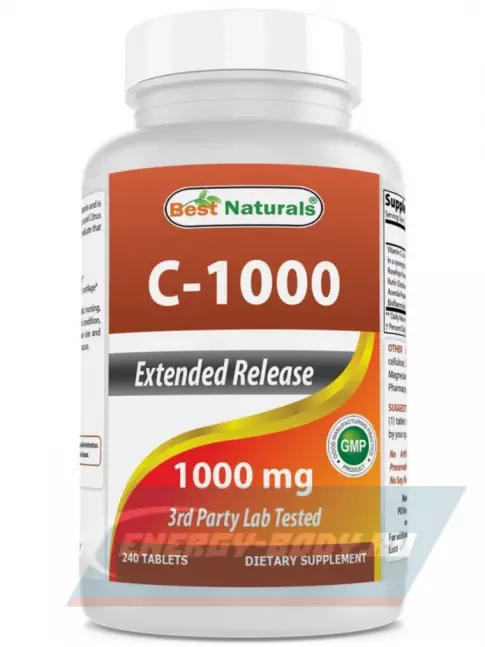  BestNaturals Vitamin C 1000 mg 240 таблеток