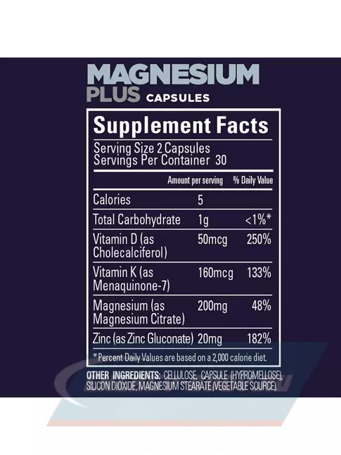  GU ENERGY Magnesium Plus 60 капсул
