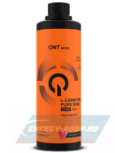 L-Карнитин QNT L-Carnitine Liquid 5000 Pure 500 мл, Малина