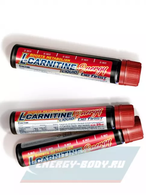 L-Карнитин Be First L-Carnitine Liquid Energy 20 х 25 мл, Малина