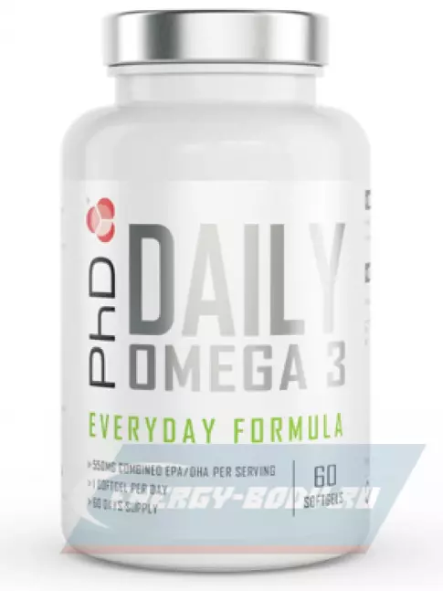Omega 3 PhD Nutrition VMS OMEGA 3 60 софтгель капсулы