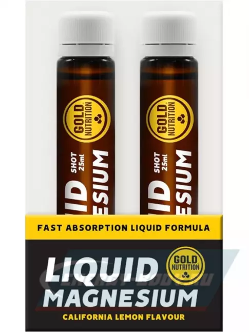  GoldNutrition MAGNESIUM 250 мг + B6 10 x 25 мл, Лимон