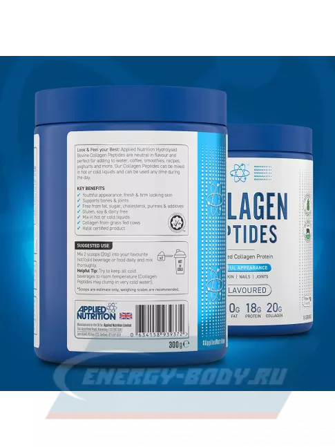 COLLAGEN APPLIED NUTRITION COLLAGEN PEPTIDES 300 гр, не ароматизированный