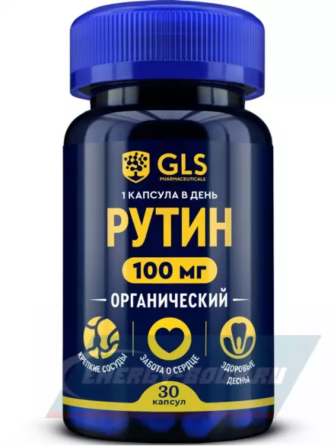 GLS pharmaceuticals Рутин 100 мг (органический) 30 капсул GLS pharmaceuticals Рутин 100 мг (органический) 30 капсул