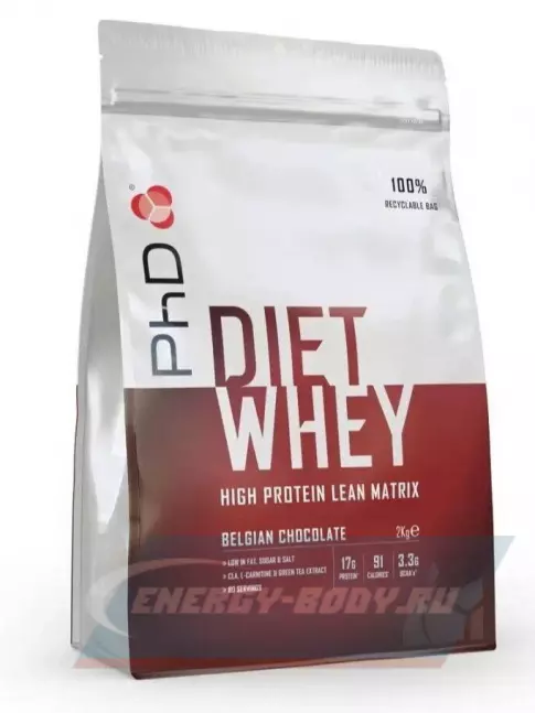  PhD Nutrition Diet Whey High Protein Lean Matrix 2000 г, Бельгийский шоколад