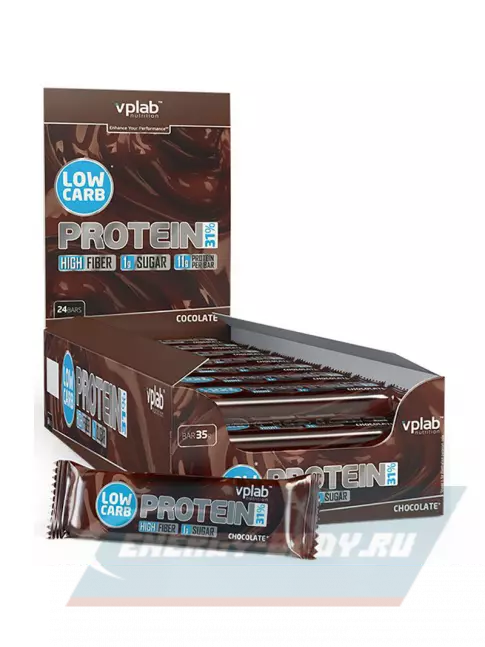 Батончик протеиновый VP Laboratory LOW CARB PROTEIN BAR 24х35 г, Шоколад
