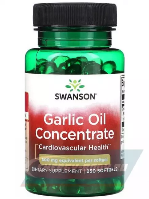  Swanson Garlic Oil 500 mg 250 капсул