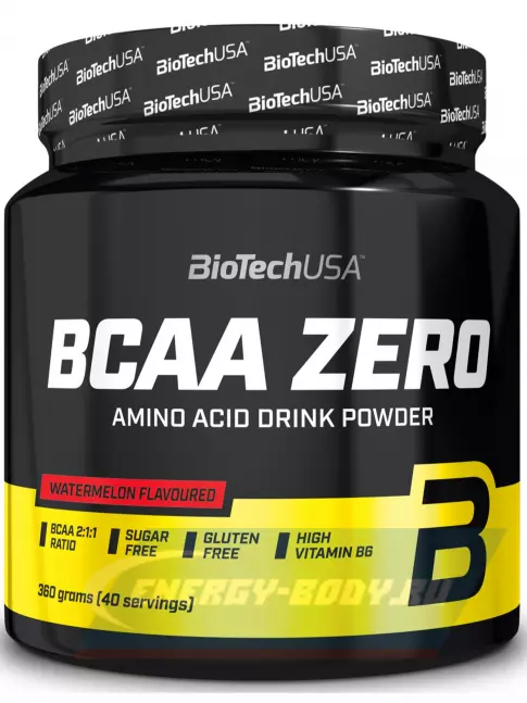 ВСАА BiotechUSA BCAA Zero 2:1:1 360 г, Арбуз ВСАА BiotechUSA BCAA Zero 2:1:1 360 г, Арбуз