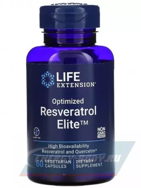  Life Extension Optimized Resveratrol 60 вегетарианских капсул