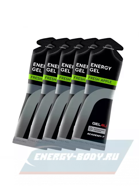 Энергетический гель GEL4U Energy Gel MIX5 5 x 60 г, Яблоко
