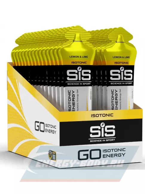 Энергетический гель SCIENCE IN SPORT (SiS) GO Isotonic Energy Gels 30 x 60 мл, Лимон-Лайм