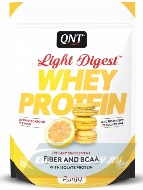  QNT Light Digest Whey Protein 500 г, Лимонно - миндальное печенье