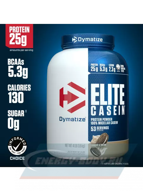  Dymatize Elite Casein 1800 г, Печенье с кремом