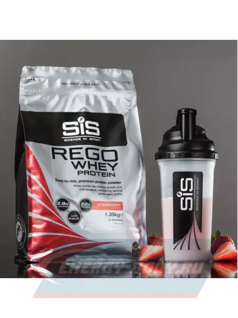  SCIENCE IN SPORT (SiS) REGO Whey Protein 1350 г, Клубника