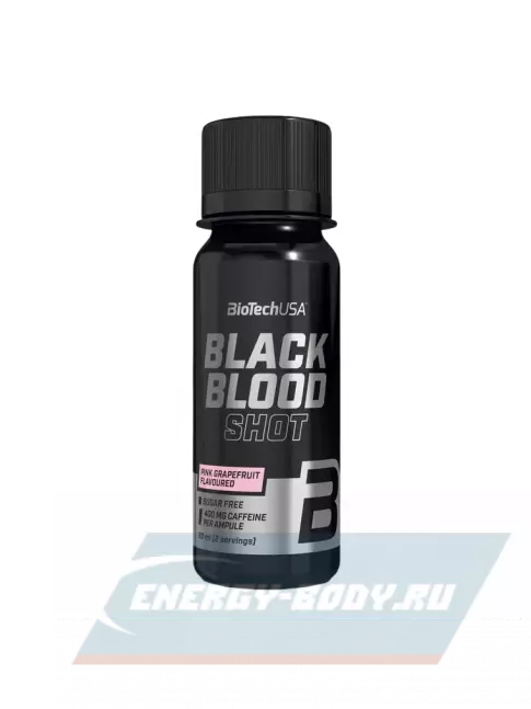 Предтерник BioTechUSA Black blood Shot 20 х 60 мл, Розовый грейпфрут Предтерник BioTechUSA Black blood Shot 20 х 60 мл, Розовый грейпфрут