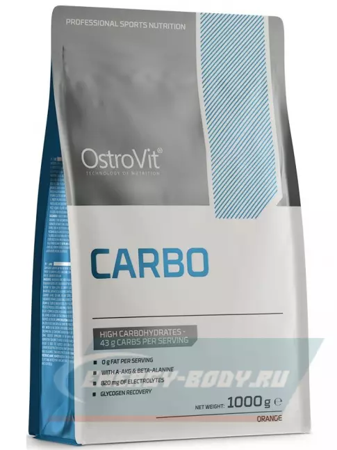  OstroVit Carbo 1000 г, Апельсин