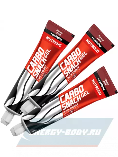 Энергетический гель NUTREND Carbosnack 60mg caffeine туба 3 шт x 50 г, Кола