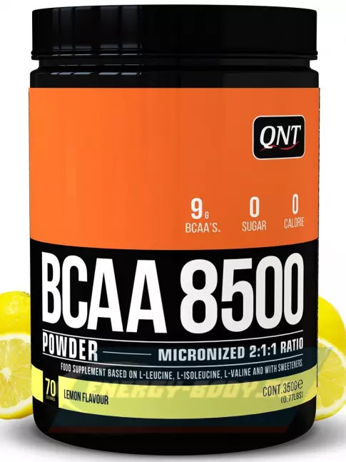 ВСАА QNT BCAA 8500 Powder 2:1:1 350 г, Лимон ВСАА QNT BCAA 8500 Powder 2:1:1 350 г, Лимон