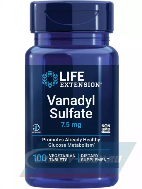  Life Extension Vanadyl Sulfate 7.5 mg 100 вегетарианских таблеток