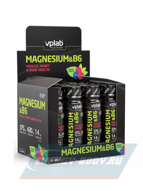  VP Laboratory Magnesium & B6 Shot 80 мл, Лесные ягоды