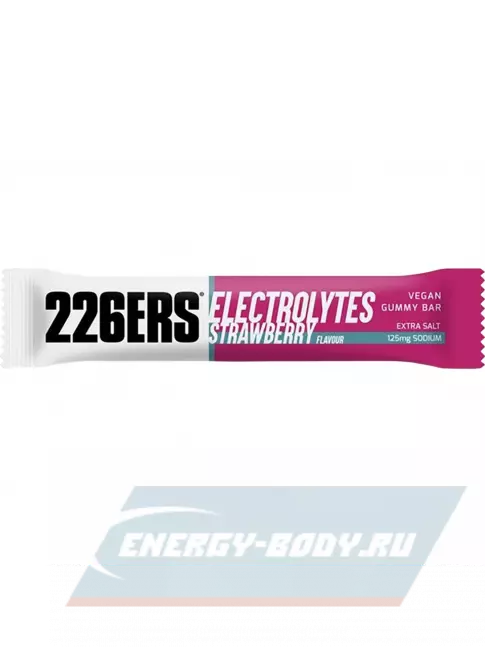Восстановление 226ERS Gummy bar + sodium 125 mg 30 г, Клубника
