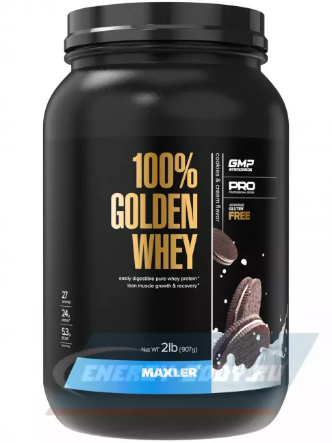  MAXLER 100% Golden Whey 907 г, Печенье и крем