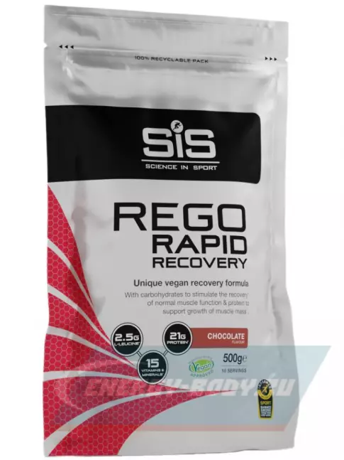 Предтерник SCIENCE IN SPORT (SiS) REGO Rapid Recovery 500 г, Шоколад