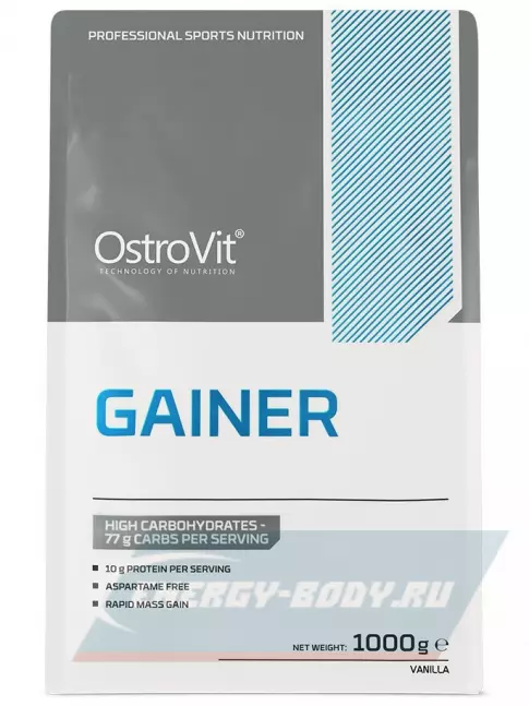 Гейнер OstroVit Gainer 1000 г, Ваниль
