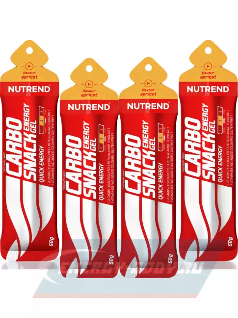 Энергетический гель NUTREND Carbosnack саше 4 шт x 50 г, Абрикос