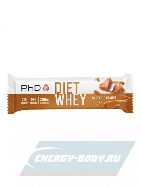 Батончик протеиновый PhD Nutrition Diet Whey Bar 63 г, Соленая карамель